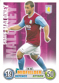 Shaun Maloney Aston Villa 2007/08 Topps Match Attax #28